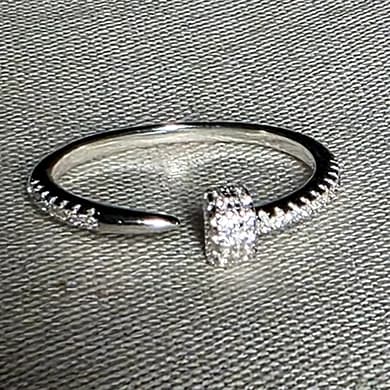 Anillo Plata con cubic